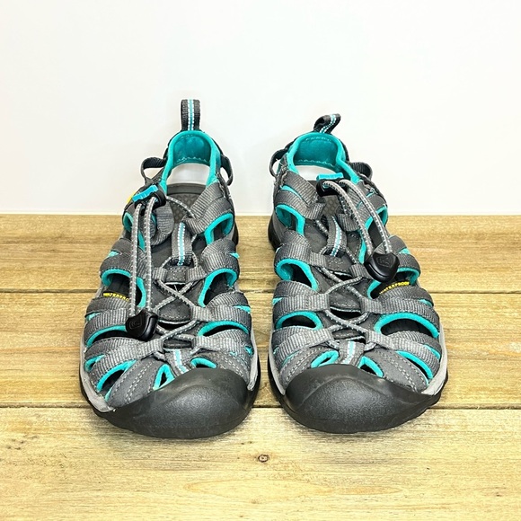 Keen Gray and Blue Sport Sandals with Protective Toe Bumper - Picture 4 of 7